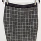 White House Black Market Black/White Square Print Pencil Skirt