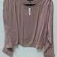 Madewell Light Mauve Split Open-Back Blouse