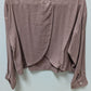 Madewell Light Mauve Split Open-Back Blouse