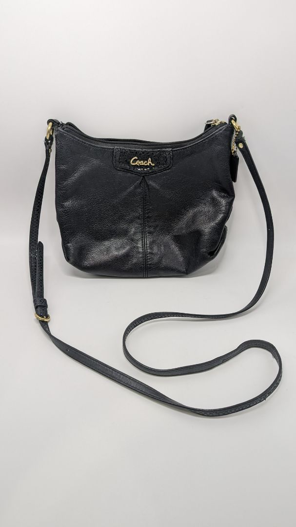 Coach Black Ashley Crossbody Hobo Bag