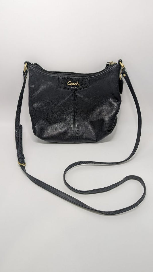 Coach Black Ashley Crossbody Hobo Bag