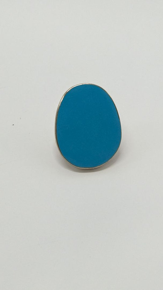 Gold/Blue Oval Vintage Ring