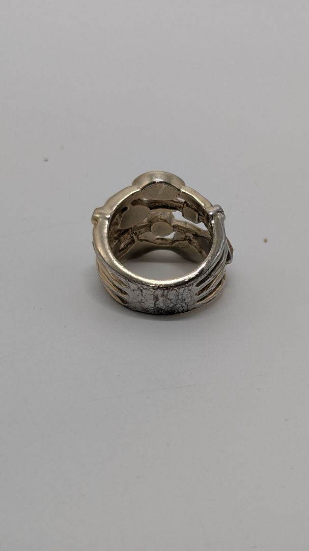 Bronze Faux Crystal Vintage Ring