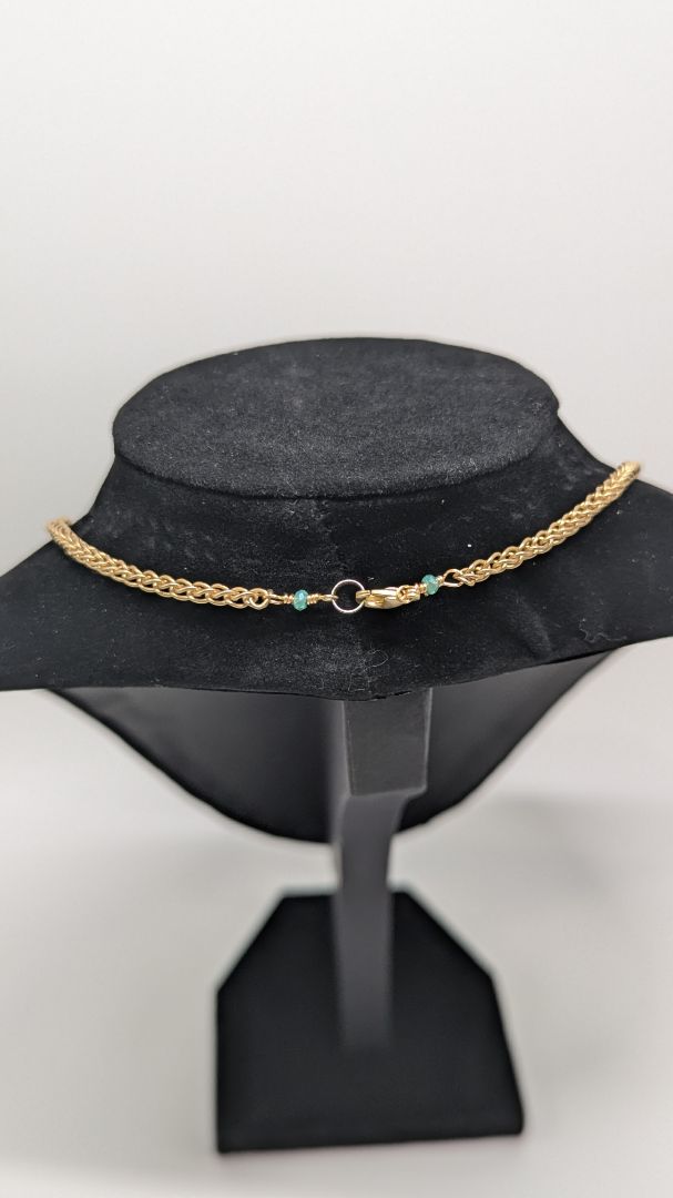 Gold Evil Eye Pendant Chain Necklace