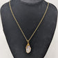 Bronze Purple Crystal Pendant Longline Necklace