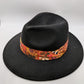 Target Black/Orange Paisley Band Fedora Hat