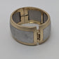 Gold/Silver Two-Tone Magnetic-Hinge Bracelet
