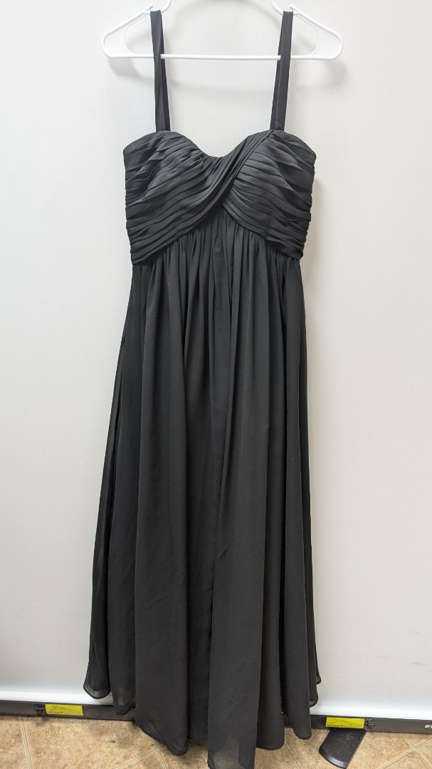 Light In The Box Black Empire Maxi Dress
