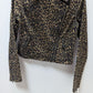 silence + noise Brown/Black Animal Print Moto Jacket
