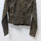 silence + noise Brown/Black Animal Print Moto Jacket