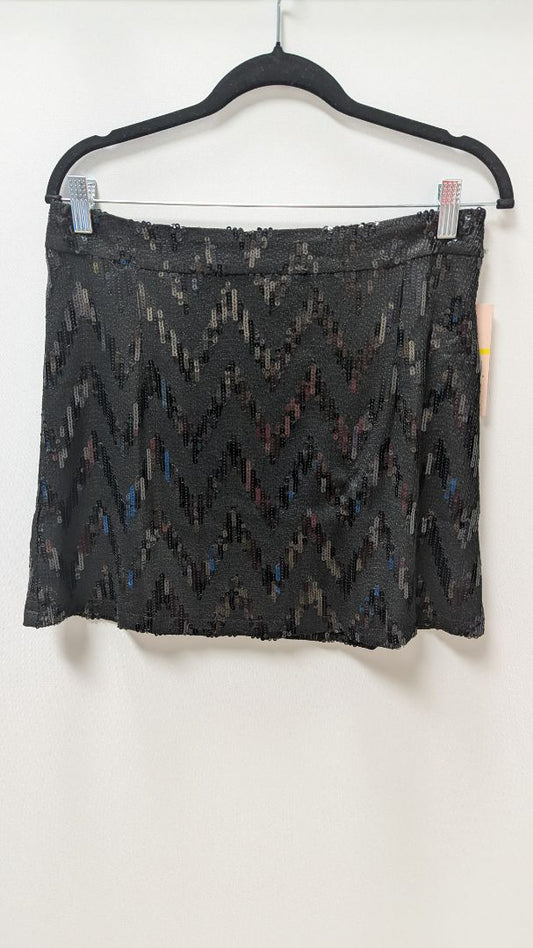 Nanette Lepore Very Black Sequin Mini Skirt