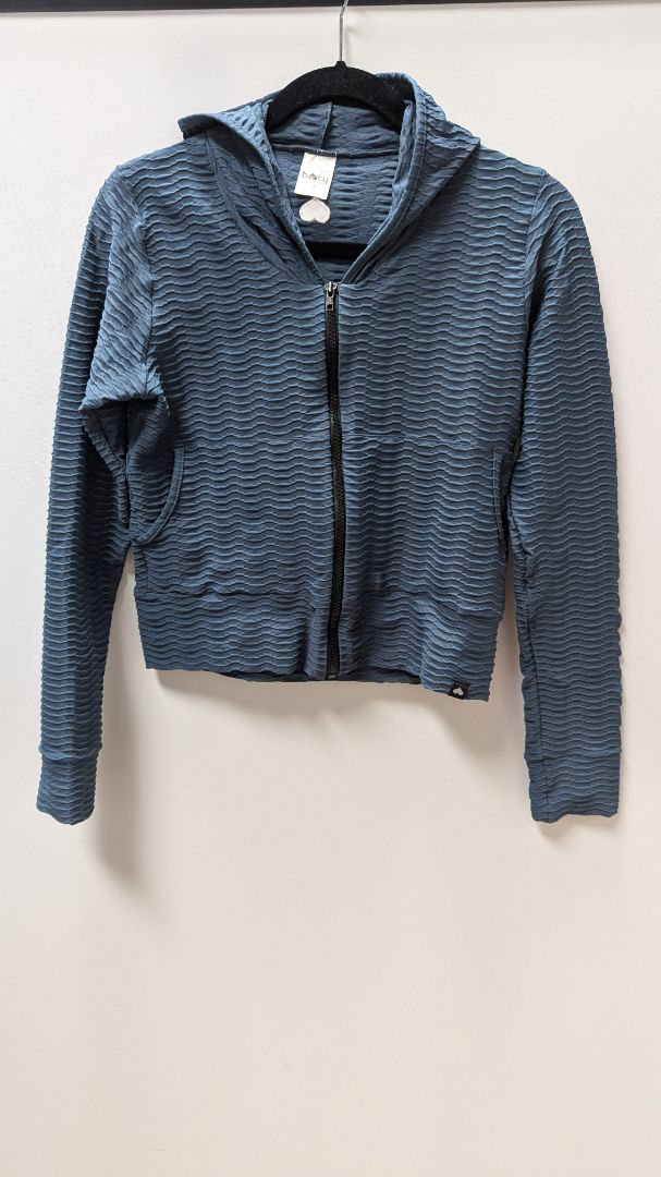 booty by Brabants Dark Blue Ribbed Zippered Jacket
