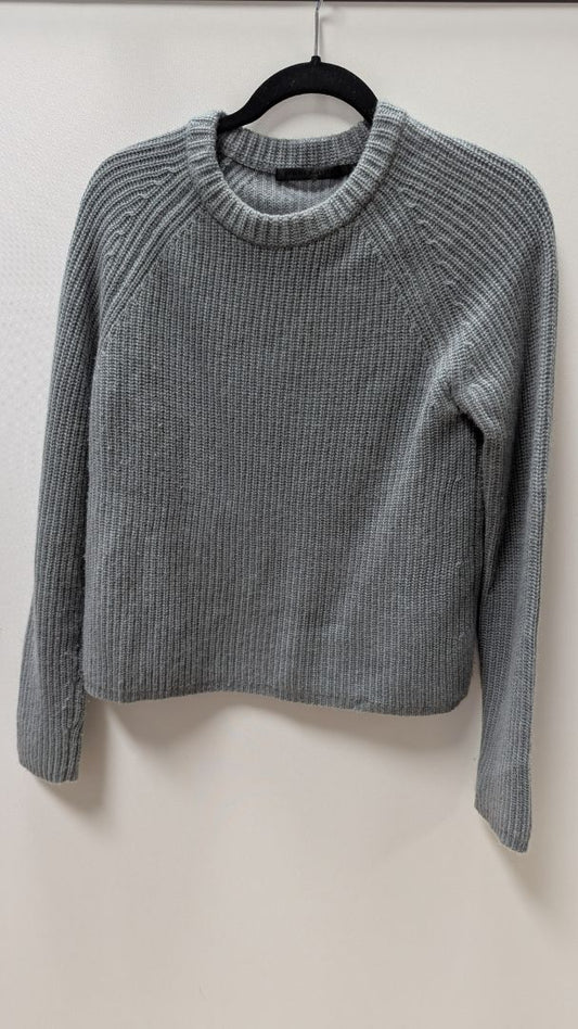 Jenni Kayne Grey Cashmere Long-Sleeve Sweater