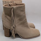 Sam Edelman Ona Fringe Suede Camel Boots