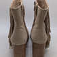 Sam Edelman Ona Fringe Suede Camel Boots