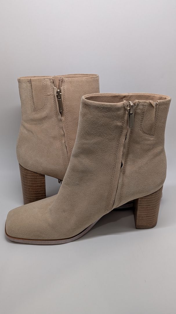 Sam Edelman Ona Fringe Suede Camel Boots