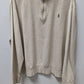 Polo Ralph Lauren Cream Quarter-Zip Pullover Sweatshirt