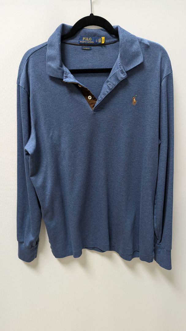 Polo Ralph Lauren Dark Blue Long-Sleeve Classic Fit Polo Shirt