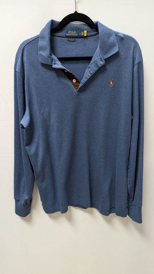Polo Ralph Lauren Dark Blue Long-Sleeve Classic Fit Polo Shirt