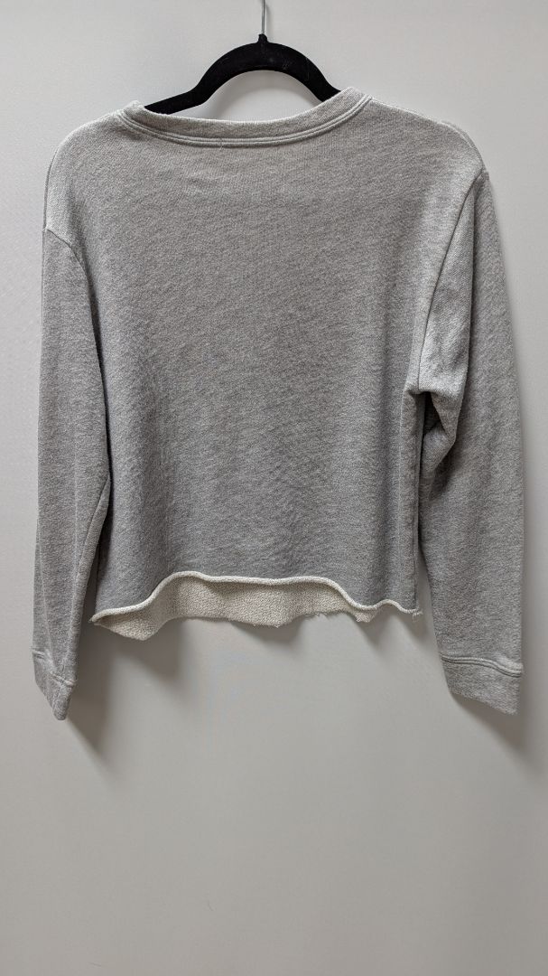 Sadie & Sage Grey Graphic Cropped Sweatshirt