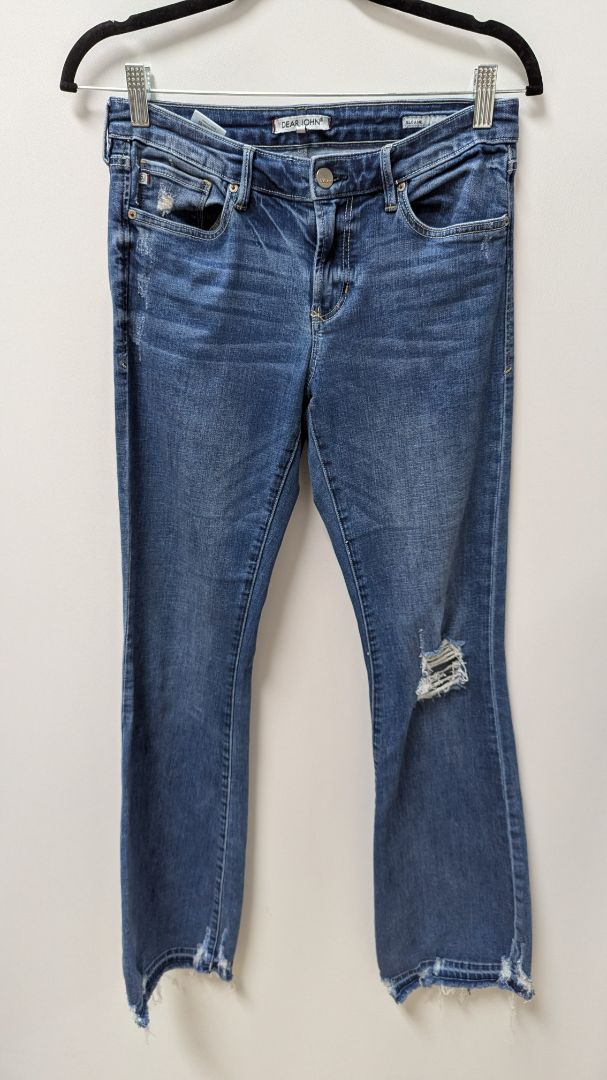 Dear John Medium Wash Distressed Sloane Bootcut Jeans