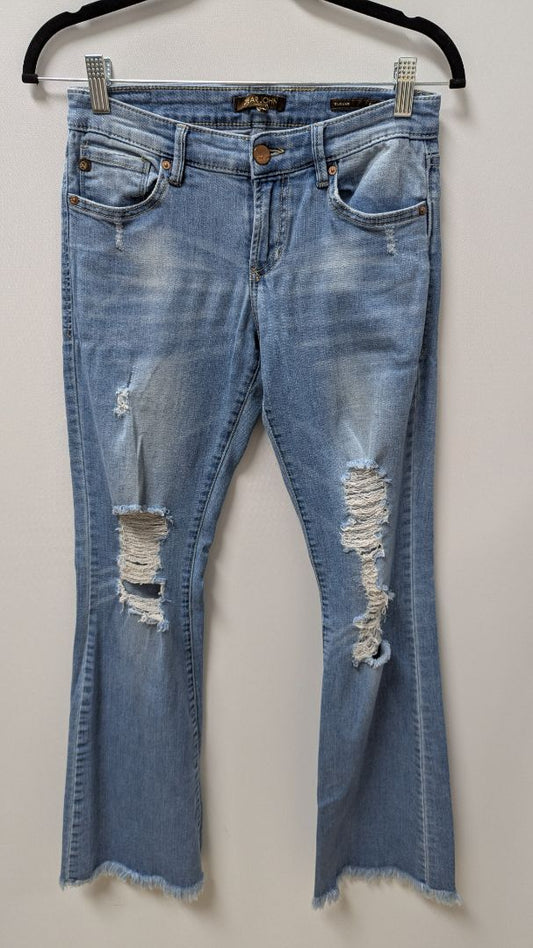 Dear John Light Wash Distressed Sloane Bootcut Jeans