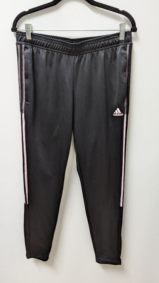 Adidas Black/Pink "PrimeGreen" AeroReady Striped Track Pants