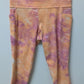ATHLETA Peach Tie-Dye Salutation Stash Pocket Capri Leggings