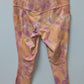 ATHLETA Peach Tie-Dye Salutation Stash Pocket Capri Leggings