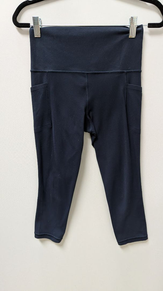ATHLETA Navy Salutation Stash Pocket Tight Leggings