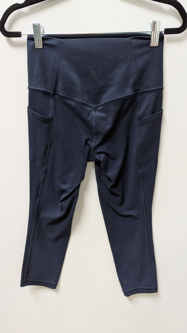 ATHLETA Navy Salutation Stash Pocket Tight Leggings