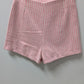 &merci Pink/White Houndstooth Mini Skort