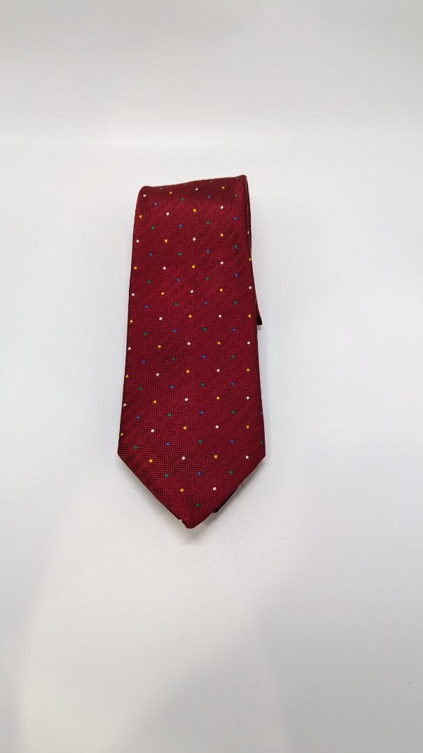 Turnbull & Asser Red Spotted Silk Necktie