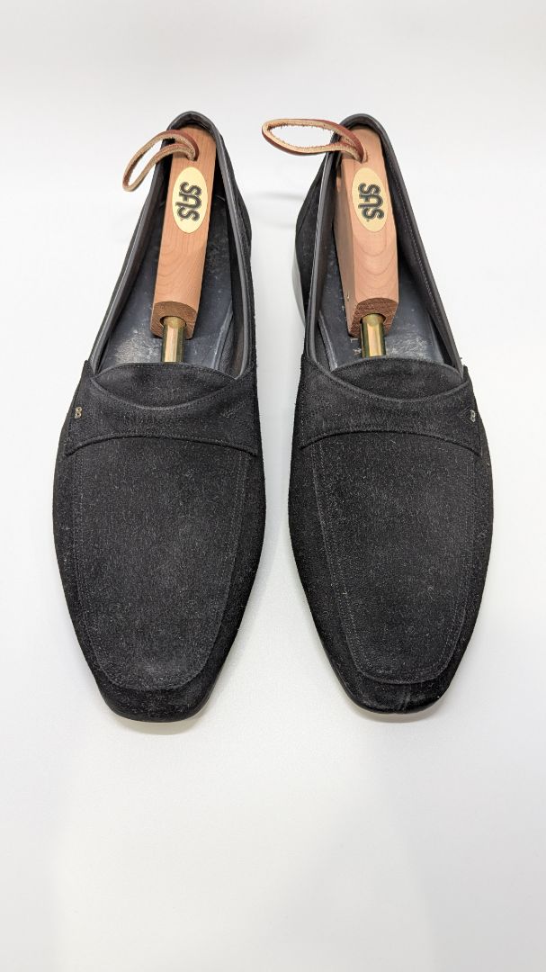 Bally Men's Black Faux-Suede Loafers