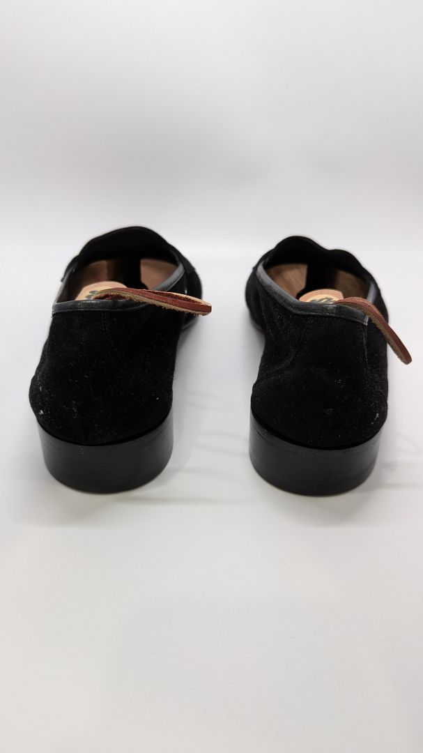 Bally Men's Black Faux-Suede Loafers