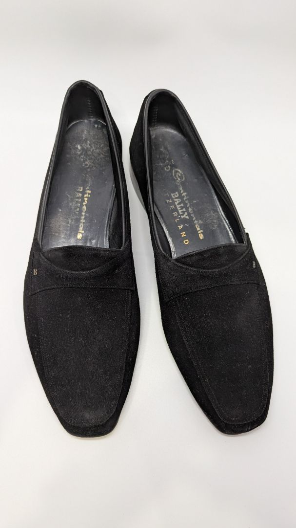 Bally Men's Black Faux-Suede Loafers