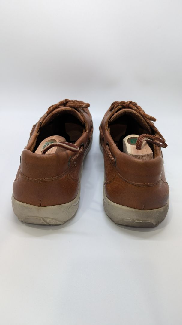 SAS Brown Decksider Lace-Up Comfort Tripad Loafers