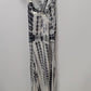 HYFVE Grey/White Tie-Dye Cross-Strap Maxi Dress
