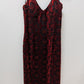 muse Red/Black Vintage Velvet Tassel Fringe Dress & Shawl Set
