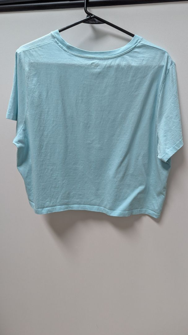 Levi's Light Blue Butterfly Graphic Crop T-Shirt