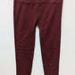 eye candy Burgundy Fleece-Lined Knit Leggings
