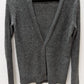 Gap Vintage Grey Metallic Button-Down Cardigan