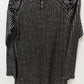 Black/Silver Shimmer Long-Sleeve Blouse