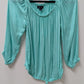 Tommy Hilfiger Turquoise Off-The-Shoulder Blouse