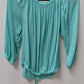 Tommy Hilfiger Turquoise Off-The-Shoulder Blouse