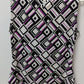 Calvin Klein White/Black/Purple Printed Sleeveless Blouse