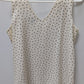 Ann Taylor Cream/Black Polka Dot Shell Blouse