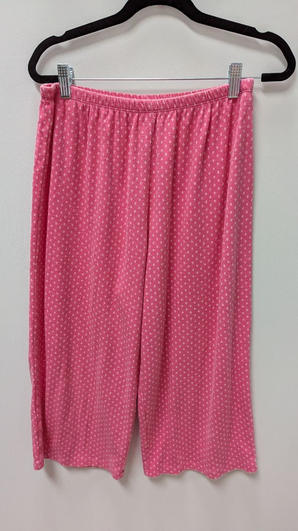 Karen Neuburger Pink/White Patterned Sleepwear Set