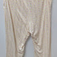 Cream/Yellow Striped Floral Sleepwear Pants