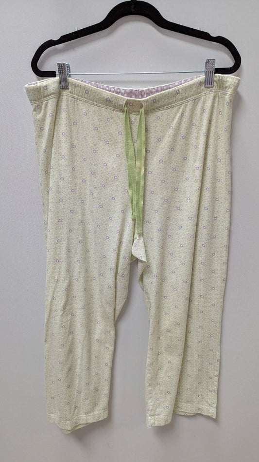 Charter Club Intimates Light Green Floral Sleepwear Pants